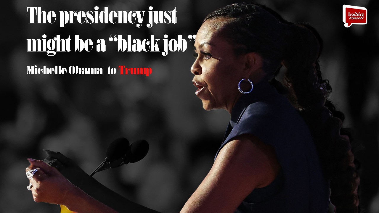 Michelle Obama tells Trump the presidency just may be a 'Black job' 